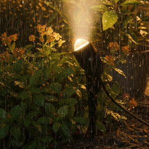 SPOT A PIQUET 6W COB JAUNE