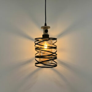 SUSPENSION RONDE NOIR