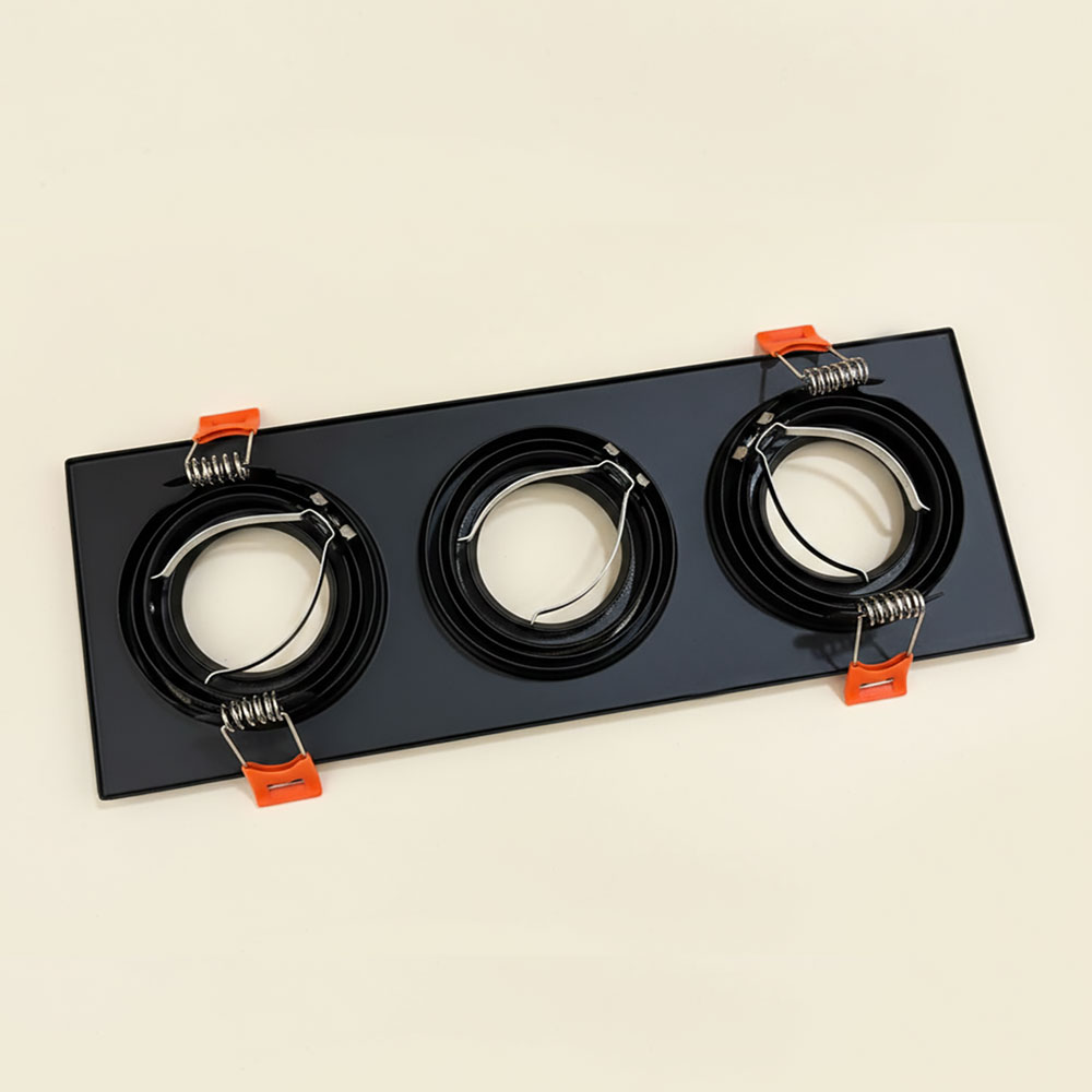 SOCLE TRIPLE NOIR ORIENTABLE ALLUMINUM – Image 4