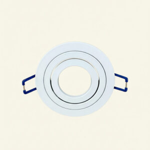 SOCLE ROND BLANC ORIENTABLE ALUMINUIM