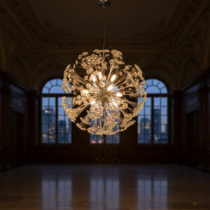 LUSTRE MACHMOUM ARGENT 60cm