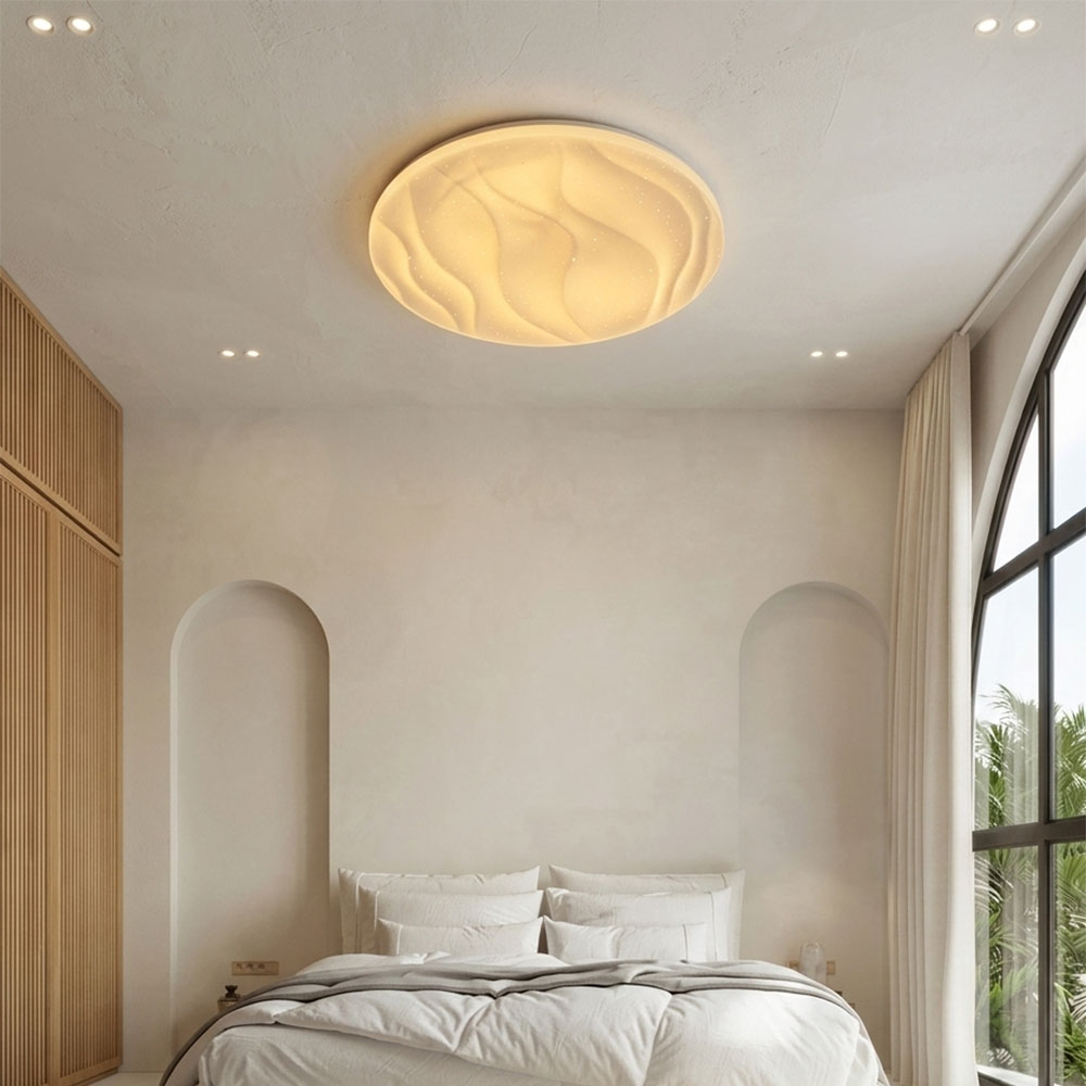 PLAFONIER VAGUE BLANCHE 40CM – Image 3